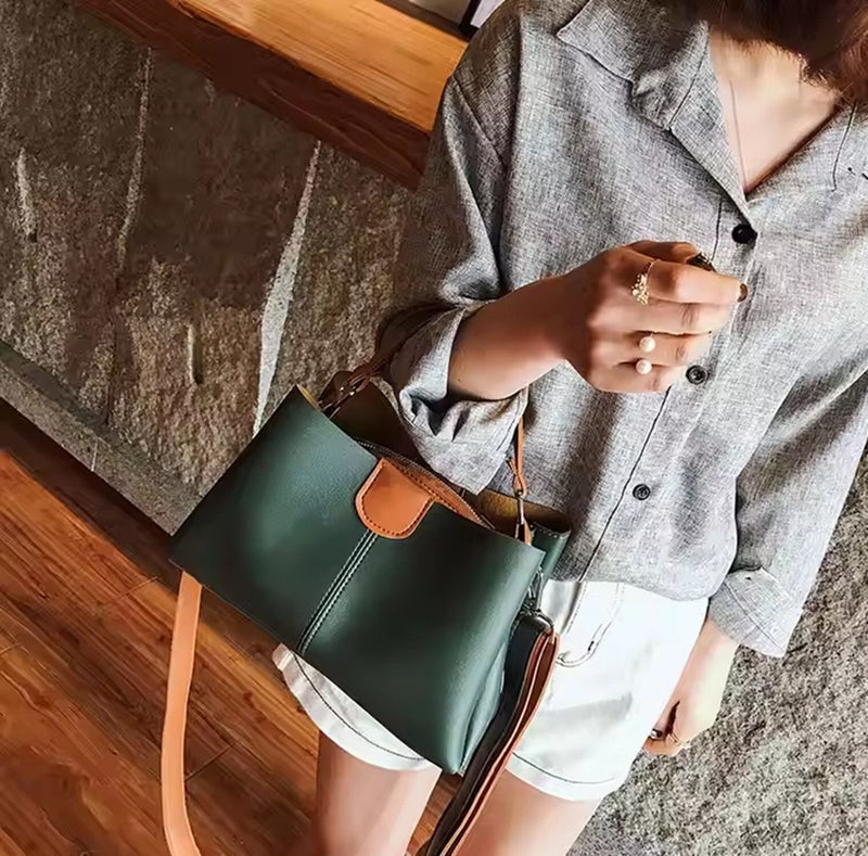 Osman Green Sling Bag for Girls - Image 2